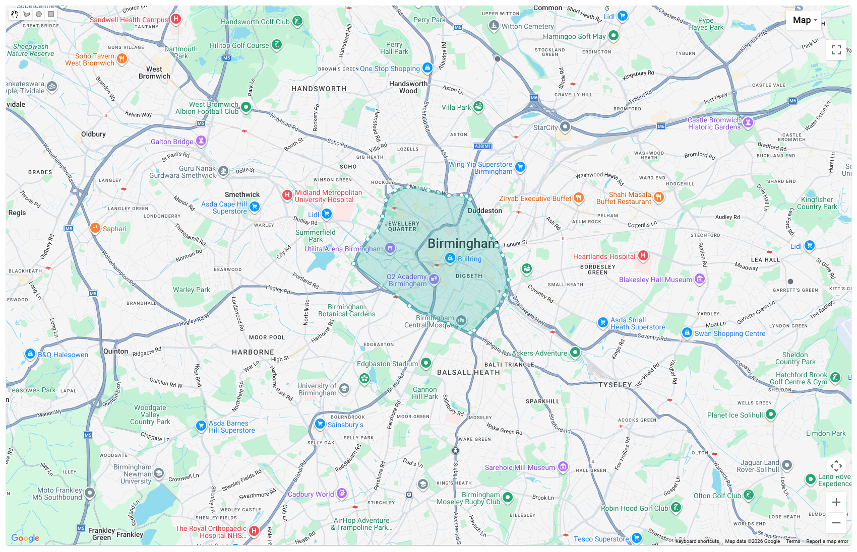 Skooa geofencing map showing virtual boundaries and zone alerts for fleet vehicles
